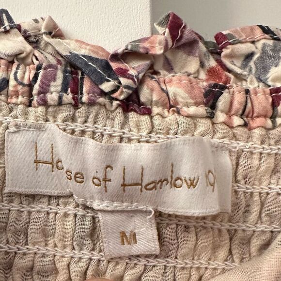 𝅺House of Harlow 1960 Teresa Purple Paisley Puff Sleeve Maxi Dress size medium - Picture 14 of 14